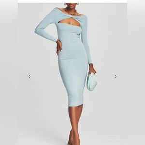 Ser.o.ya Irene dress. Small grey blue Seroya